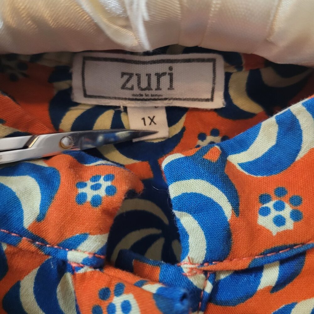 Zuri Carousel Sleeveless Dress 1X - Picture 5 of 6